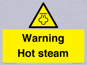 Warning Hot steam